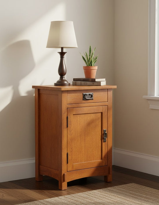 Mission / Arts and Crafts 1 Door, 1 Drawer Nightstand