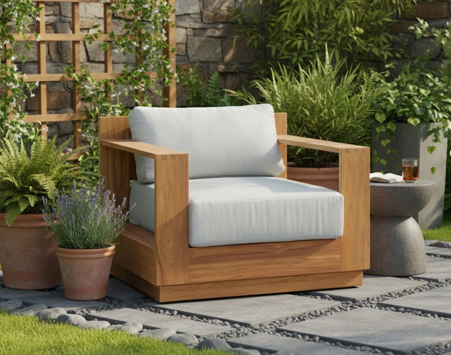 Paradiso Outdoor Teak Natural Arm Chair