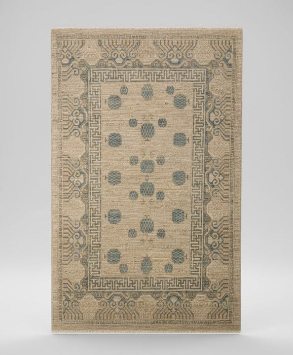 Khotan Pomegranate design Oriental Rug, size 4' x 6' (Y)