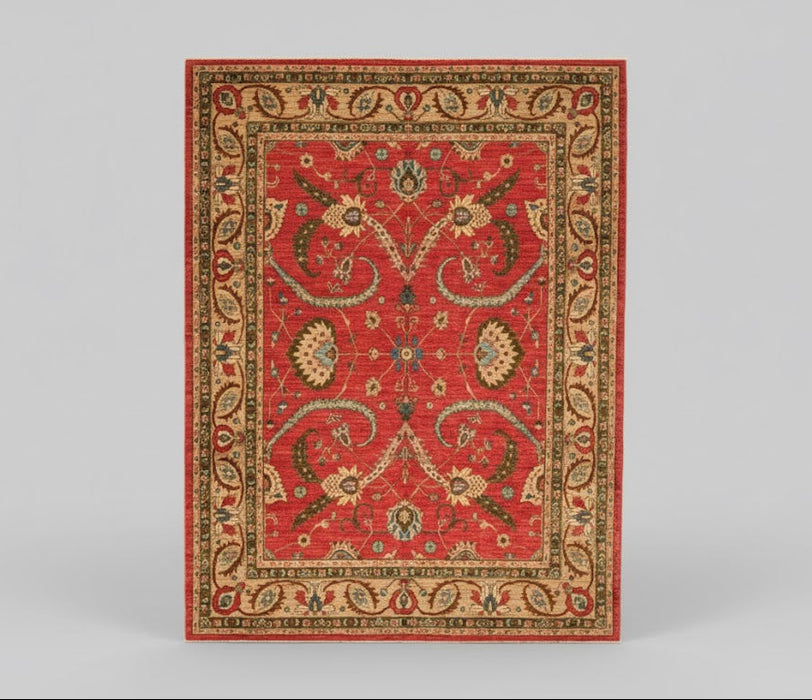 Hand-Knotted Sultanabad Vegetable-Dyed Wool Rug, 8" x 10" (K)