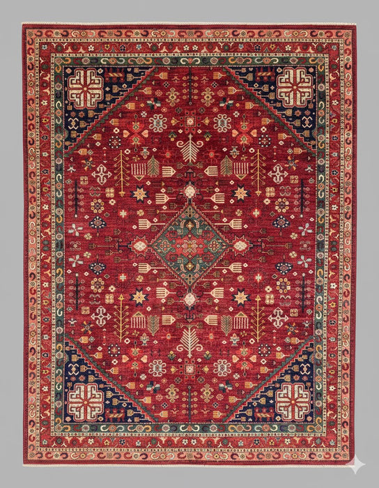 Hand-Knotted Sultanabad Vegetable-Dyed Wool Rug, 8' 1" x 10'