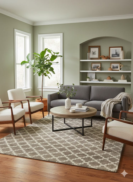 Persian-Inspired. Modern Defined. Turkish Made Rug, size 4' 10" x 7' 10" (O) machine