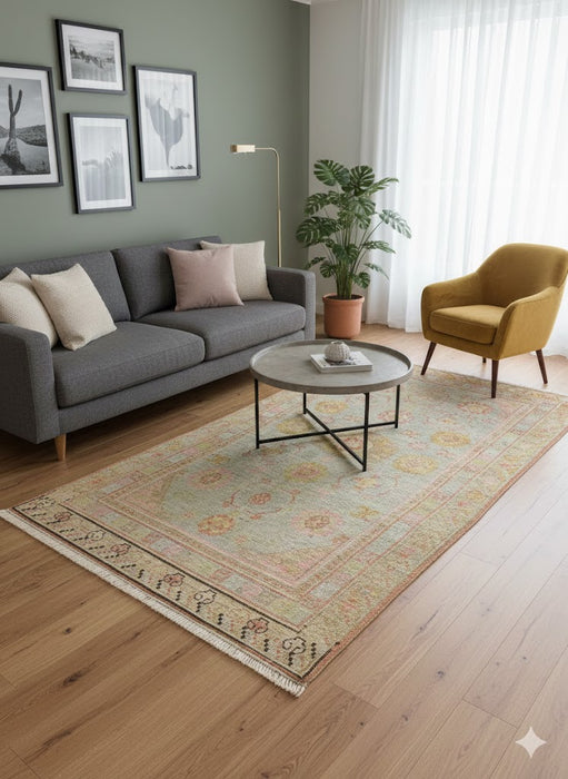 Antique Khotan Samarkand Rug, circa 1910's, size 4' 7" x 8' 6"