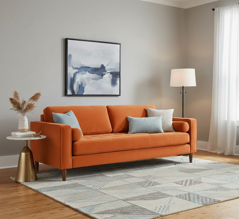 Minae Modern Contemporary Velvet Sofa