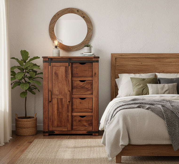 Granville Parota Barn Door Dresser / Chest of Drawers