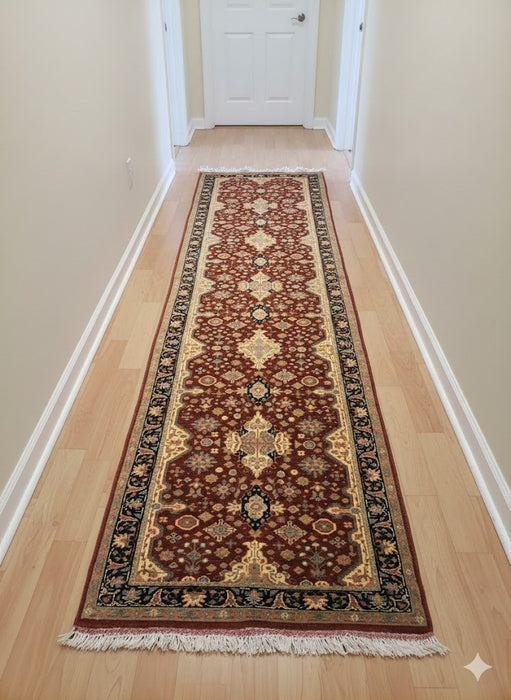 Sultanabad 100% wool Hand Made Rug - size 2' 8" x 10' 6"  (P)