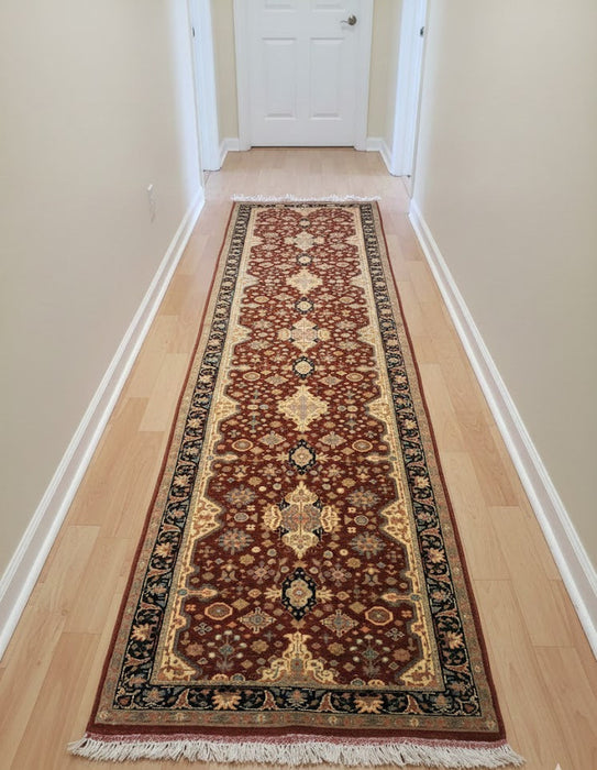 Sultanabad 100% wool Hand Made Rug - size 2' 8" x 10' 6"  (P)