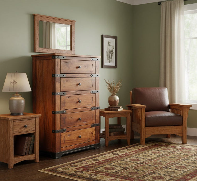 Granville Parota 5 Drawer Dresser