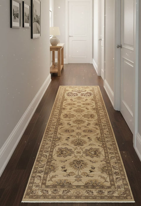 Hand-Knotted Sultanabad Vegetable-Dyed Wool Rug, 2' 6" x 9' 6" (K)