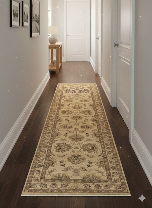 Hand-Knotted Sultanabad Vegetable-Dyed Wool Rug, 2' 6" x 9' 6" (K)