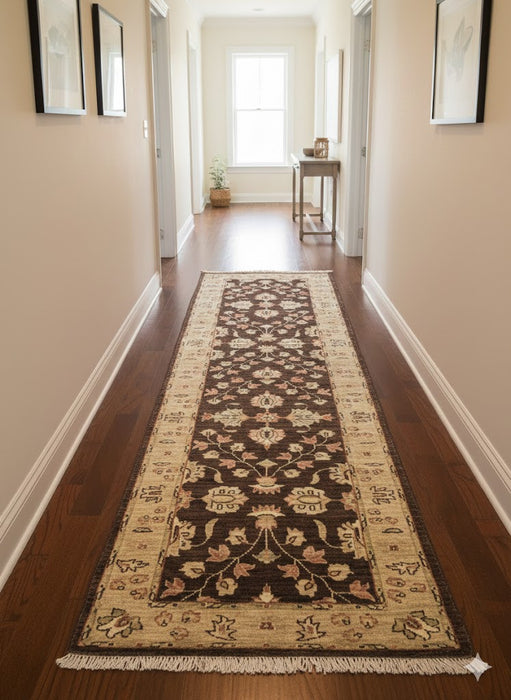 Hand-Knotted Sultanabad Vegetable-Dyed Wool Rug, 2' 7" x 8' 1"  (K)