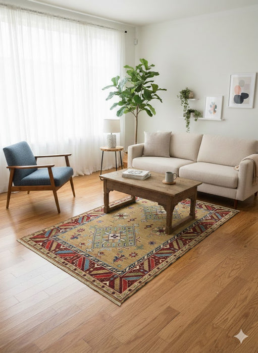 Sultanabad 100% wool Hand Made Rug - size 5' 8" x 7' 10" (P)