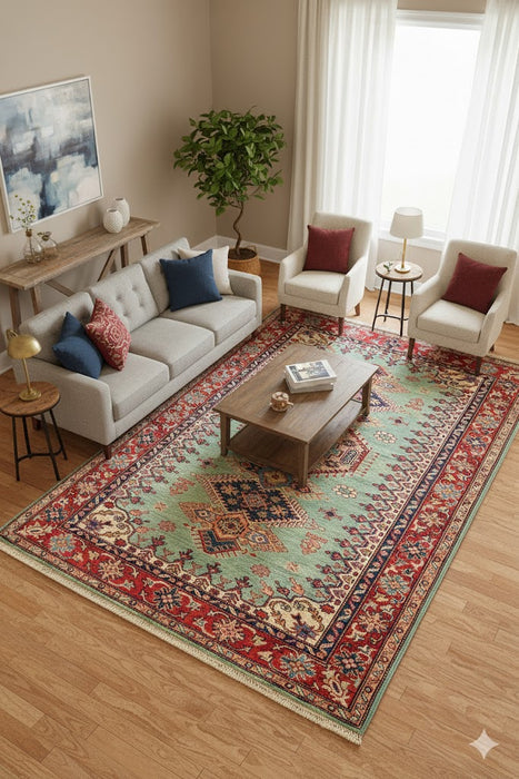 Kazak 100% Wool Hand Made Oriental Rugs 8' 3" x 11' 5"