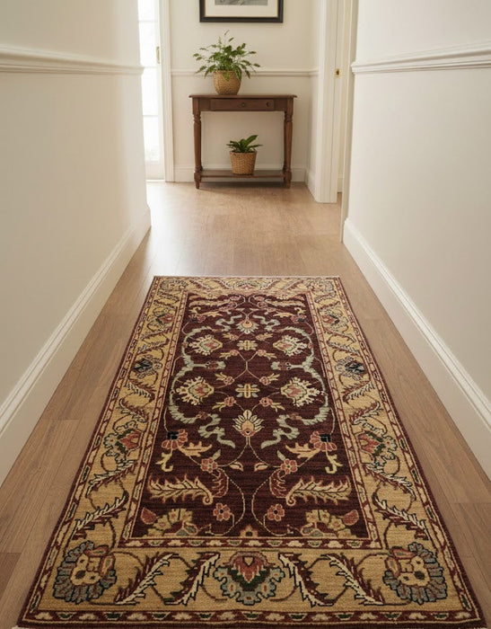 Hand-Knotted Sultanabad Vegetable-Dyed Wool Rug, 2' 8" x 4' 10" (K)