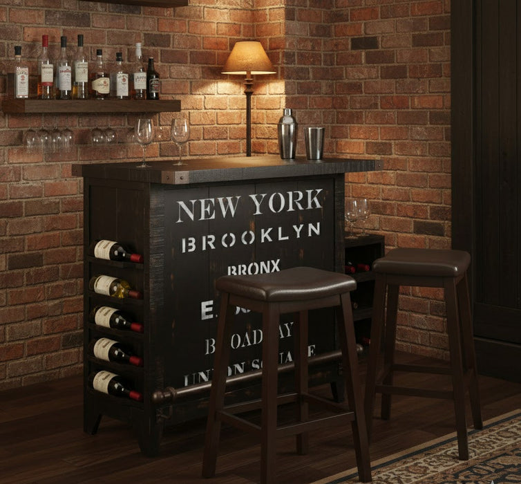 City Bar with Wine Rack - 48" - Options Available