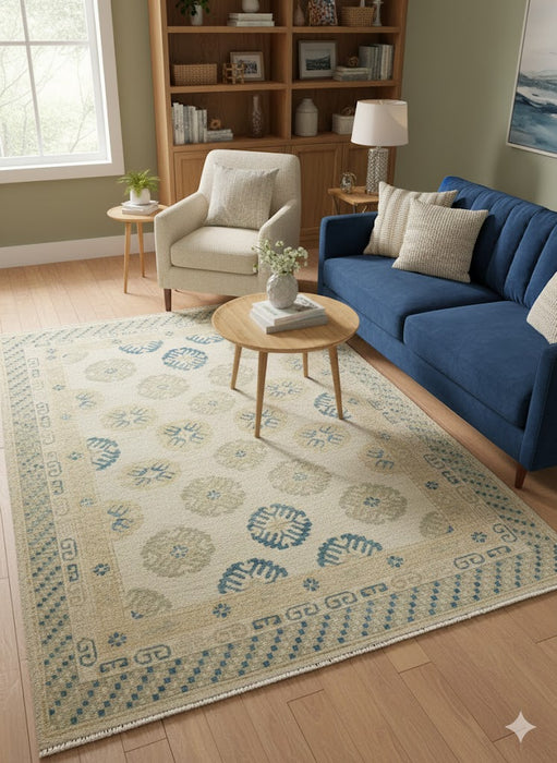 Khotan Pomegranate design Oriental Rug, size 5" x 6' 9"(D)