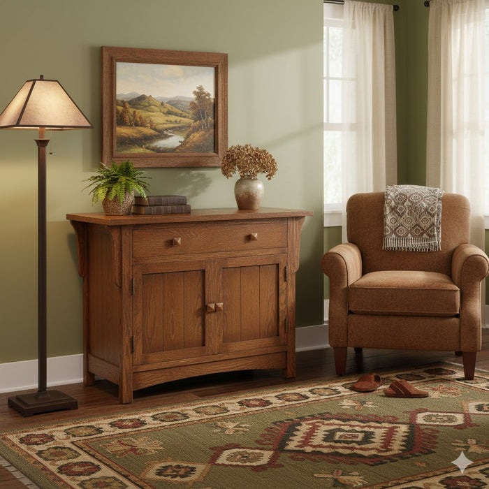 Mission Oak Cabinet - Walnut