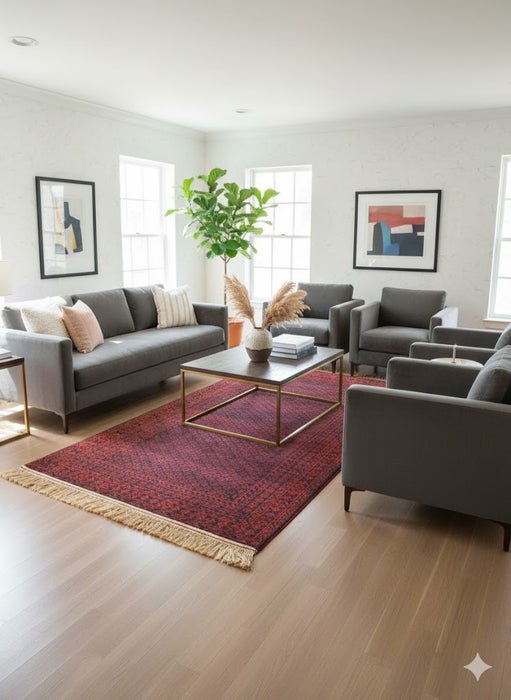 Terkaman Tribal Baluch Oriental Rug; 3' 6" x 6' 6" (A)