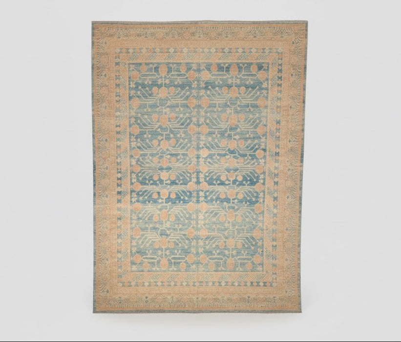 Khotan Pomegranate design Oriental Rug, size 9' 3" x 11' 9"  (D)