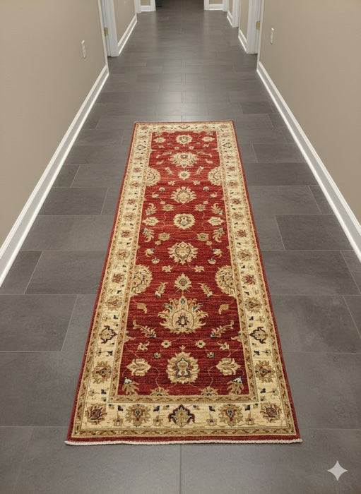 Hand-Knotted Sultanabad Vegetable-Dyed Wool Rug, 2' 10" x 8' 9"  (K)