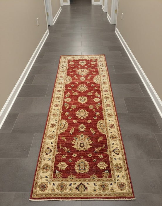 Hand-Knotted Sultanabad Vegetable-Dyed Wool Rug, 2' 10" x 8' 9"  (K)