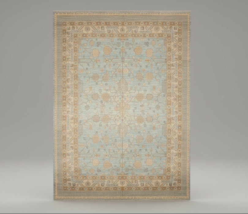 Hand-Knotted Sultanabad Vegetable-Dyed Wool Rug, 9' 6" x 13' 9"  (K)