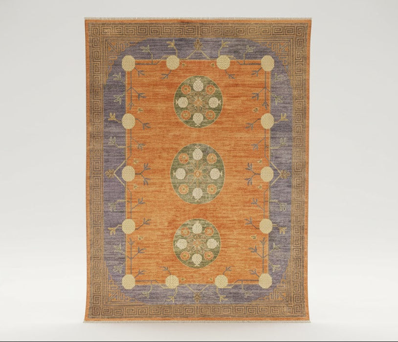 Khotan Pomegranate design Oriental Rug, size 8' 11" x 11' 6"  (D)