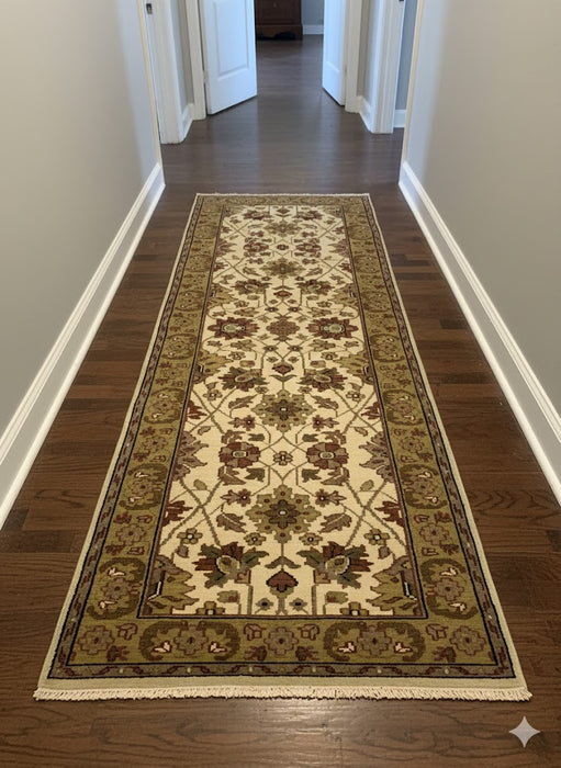 Sultanabad 100% wool Hand Made Rug - size 2' 6" x 8" (P)