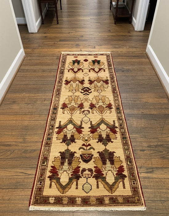 Hand-Knotted Sultanabad Vegetable-Dyed Wool Rug, 1' 8" x 4' 10"  (K)