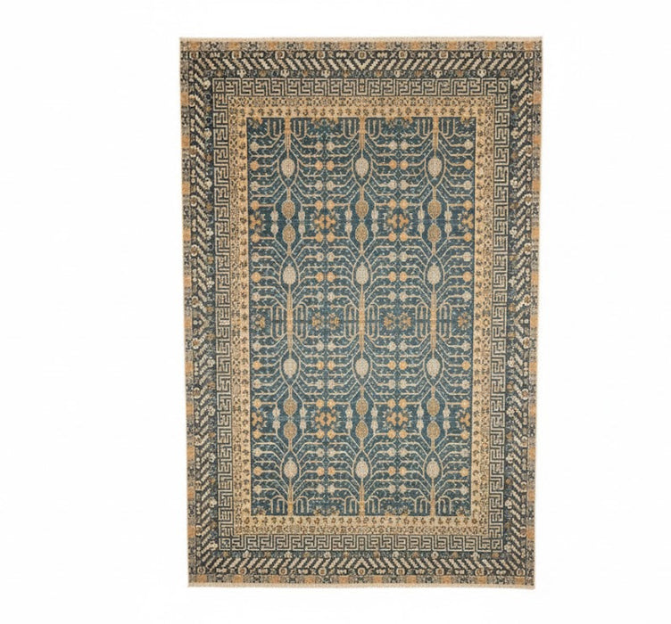 Khotan Pomegranate design Oriental Rug, size 9' 6"  11' 7"  (D)