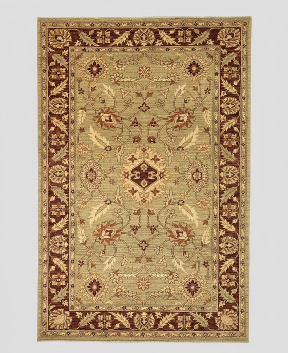 Hand-Knotted Sultanabad Vegetable-Dyed Wool Rug, 5' 9" x 8' 8"(K)