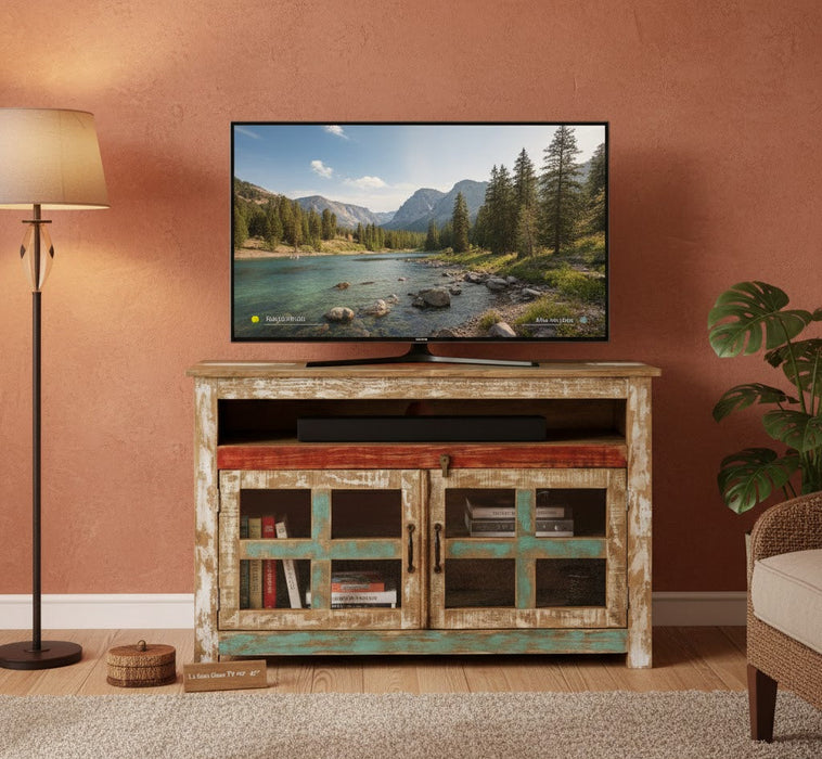 La Boca Glass Door TV Stand - 45"