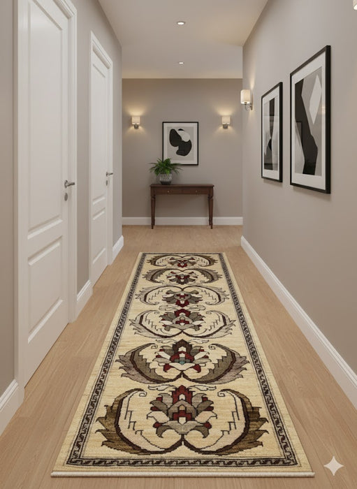 Hand-Knotted Sultanabad Vegetable-Dyed Wool Rug, 1' 10" x 4' 10"  (K)