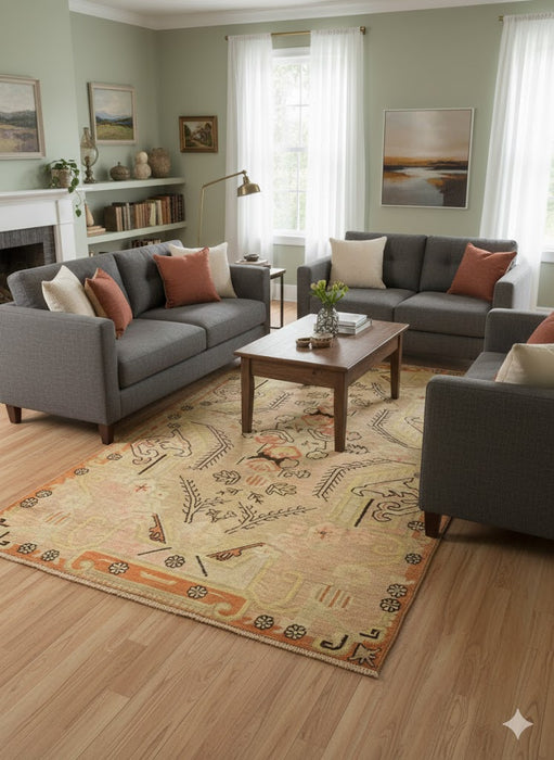 Antique Khotan Samarkand Rug, circa 1910's, size 5" x 8' 9"