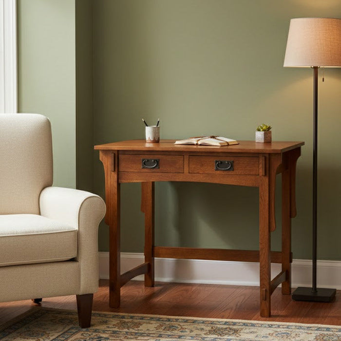 Mission Quarter Sawn Oak Writing Desk - MC