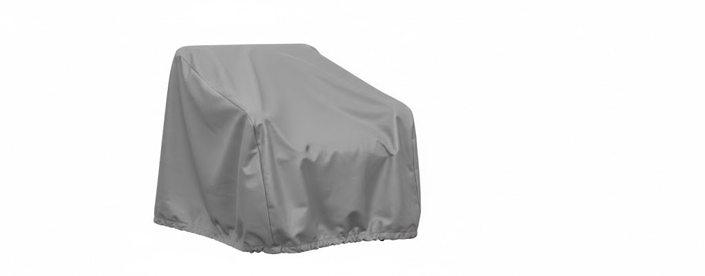 Alpine Teak Wood Modern Swivel Outdoor Arm Chair – Beige