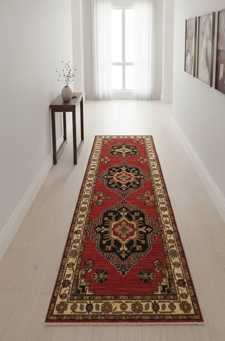 Terkaman Tribal Afghan Oriental Rug, size 2' 8" x 7' 5"  (Q)