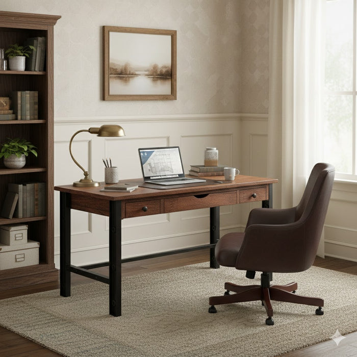 Granville Parota 3 Drawer Desk