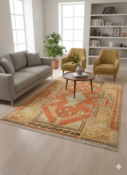 Antique Khotan Samarkand Rug, circa 1910's, size 5' 3" x 8' 7"