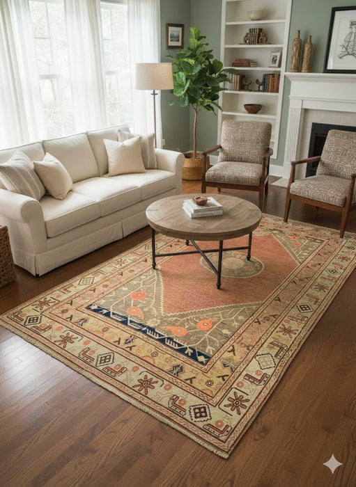 Antique Khotan Samarkand Rug, circa 1910's, size 4' 9" x 9' 3"