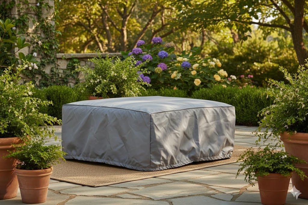 Paradiso Outdoor Teak Natural Ottoman