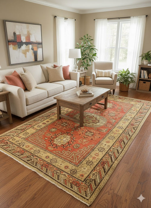 Antique Khotan Samarkand Rug, circa 1910's, size 4' 6" x 8' 8"