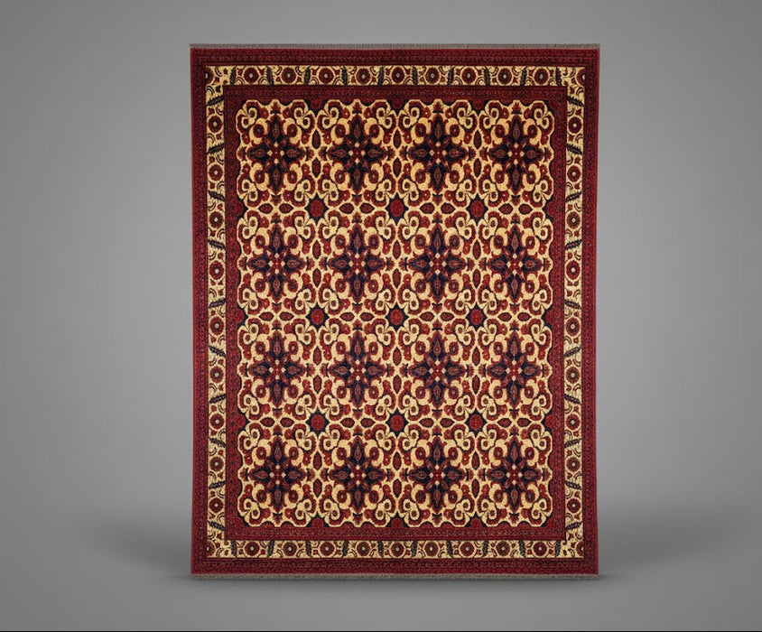 Terkaman Tribal Afghan Oriental Rug, size 9' 6"x 12' 5"  (C)