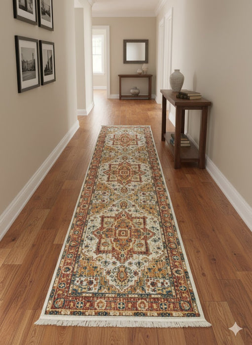 Persian-Inspired. Modern Defined. Turkish Made Rug, size 3' 2" x 13' 1"