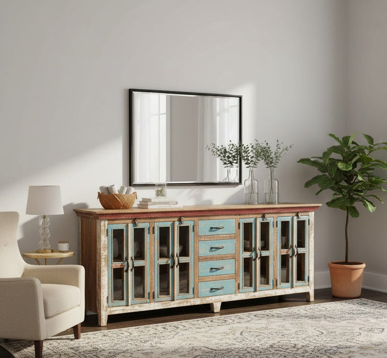La Boca Solid Wood Sideboard - 84"