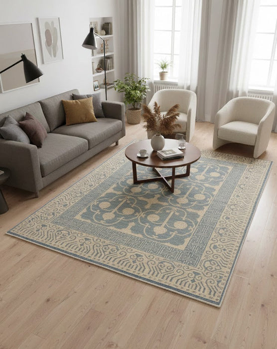 Khotan Pomegranate design Oriental Rug, size 5' 3" x 7' 2" (D)