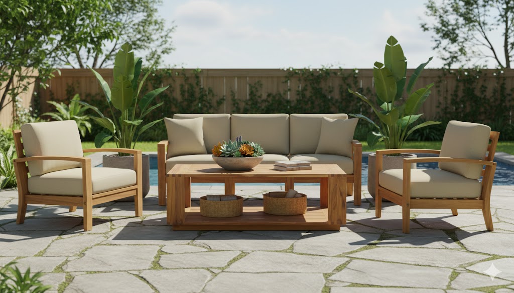 Paradiso Outdoor Teak Natural Coffee Table