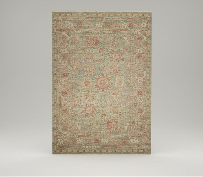Hand-Knotted Sultanabad Vegetable-Dyed Wool Rug, 9' 1" x 11' 11"  (K)