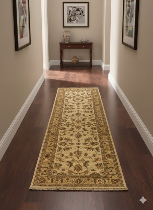 Hand-Knotted Sultanabad Vegetable-Dyed Wool Rug, 2' 8" x 8' 7"  (K)