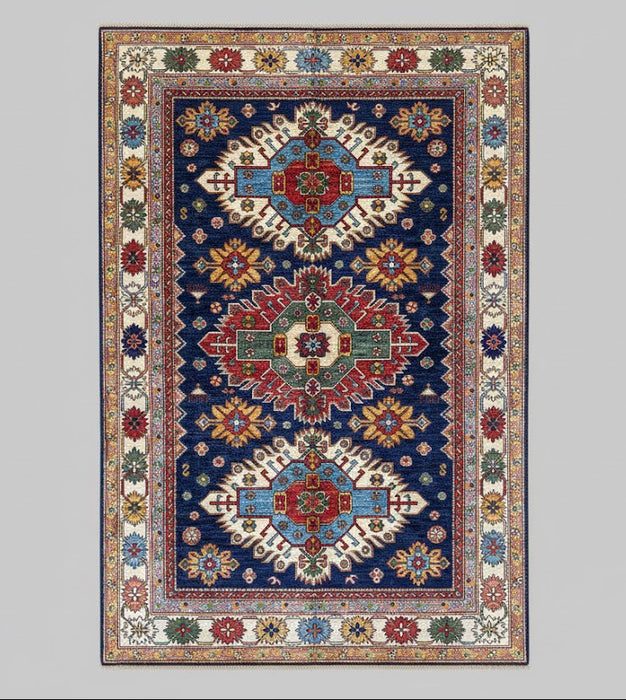 Hand-Knotted Vegetable Dye Kazak Rug from Pakistan,  5' 4" x 7' 9"